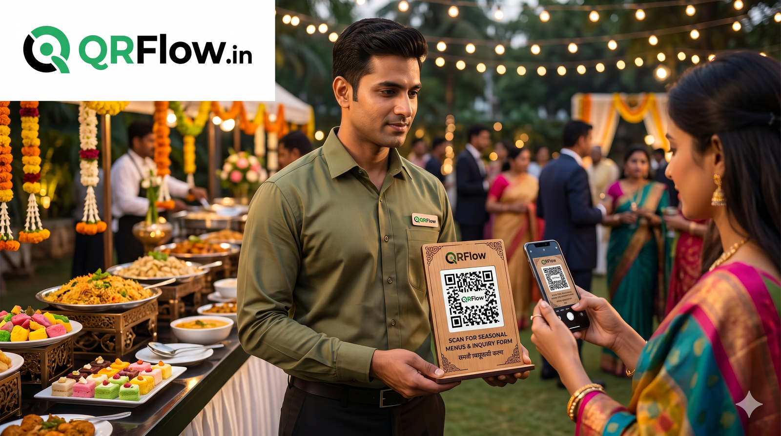 QR Code for Catering Services: Share Seasonal Menus & Inquiry Forms